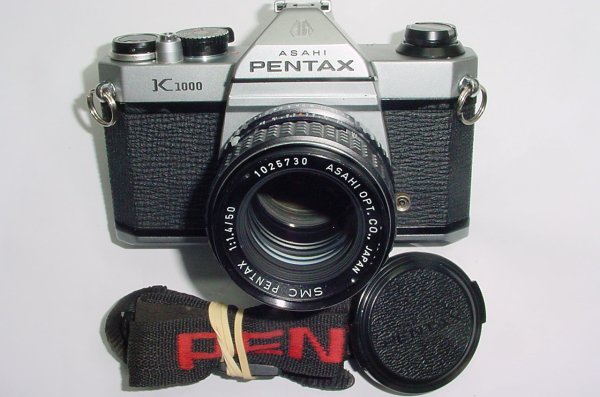 Pentax K1000 35mm Film SLR Manual Camera + Pentax-M 50mm F/1.4 SMC Lens