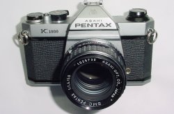 Pentax K1000 35mm Film SLR Manual Camera + Pentax-M 50mm F/1.4 SMC Lens