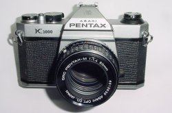 Pentax K1000 35mm Film SLR Manual Camera + Pentax-M 50mm F/1.4 SMC Lens