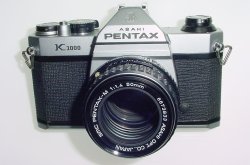 Pentax K1000 35mm Film SLR Manual Camera + Pentax-M 50mm F/1.4 SMC Lens