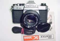 Pentax K1000 35mm Film SLR Manual Camera + Pentax-M 50mm F/1.4 SMC Lens