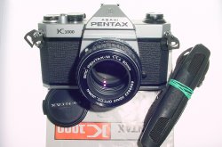 Pentax K1000 35mm Film SLR Manual Camera + Pentax-M 50mm F/1.4 SMC Lens