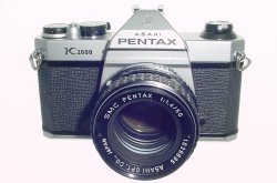 Pentax K1000 35mm Film SLR Manual Camera + Pentax-M 50mm F/1.4 SMC Lens