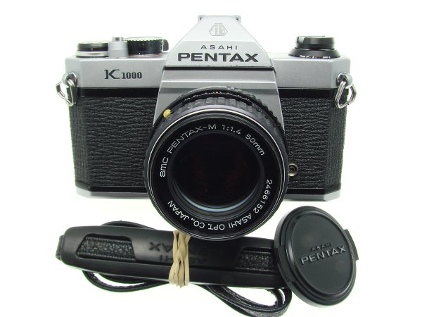 Pentax K1000 35mm Film SLR Manual Camera + Pentax-M 50mm F/1.4 SMC Lens