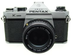 Pentax K1000 35mm Film SLR Manual Camera + Pentax-M 50mm F/1.4 SMC Lens