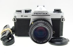 Pentax K1000 35mm Film SLR Manual Camera + Pentax-M 50mm F/1.4 SMC Lens