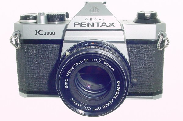 Pentax K1000 35mm Film SLR Manual Camera + Pentax-M 50mm F/1.7 SMC Lens