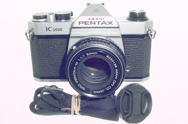 Pentax K1000 35mm Film SLR Manual Camera + Pentax-M 50mm F/1.7 SMC Lens