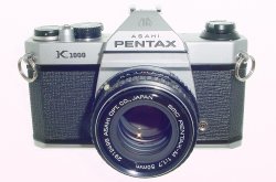 Pentax K1000 35mm Film SLR Manual Camera + Pentax-M 50mm F/1.7 SMC Lens