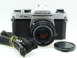 Pentax K1000 35mm Film SLR Manual Camera + Pentax-M 50mm F/1.7 SMC Lens