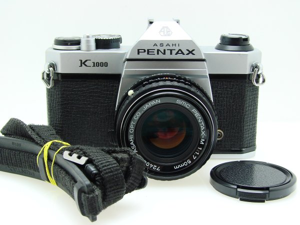 Pentax K1000 35mm Film SLR Manual Camera + Pentax-M 50mm F/1.7 SMC Lens