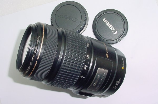 Canon 75-300mm F/4-5.6 IS USM EF Auto Focus Image Stabilizer Zoom Lens