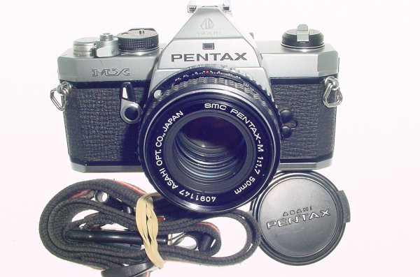 Pentax MX 35mm Film SLR Manual Camera with Pentax-M 50mm F/1.7 SMC Lens