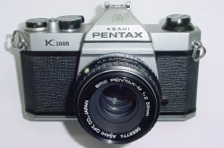 Pentax K1000 35mm Film SLR Manual Camera with Pentax-M 50mm F/2 SMC Lens