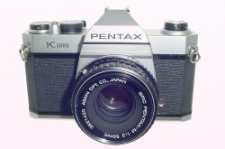 Pentax K1000 35mm Film SLR Manual Camera with Pentax-M 50mm F/2 SMC Lens