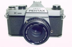 Pentax K1000 35mm Film SLR Manual Camera with Pentax-M 50mm F/2 SMC Lens