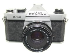 Pentax K1000 35mm Film SLR Manual Camera with Pentax-M 50mm F/2 SMC Lens