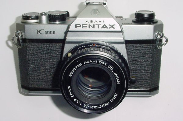 Pentax K1000 35mm Film SLR Manual Camera + Pentax-M 50mm F/1.7 SMC Lens