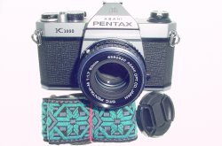 Pentax K1000 35mm Film SLR Manual Camera + Pentax-M 50mm F/1.7 SMC Lens
