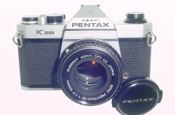 Pentax K1000 35mm Film SLR Manual Camera + Pentax-M 50mm F/1.7 SMC Lens