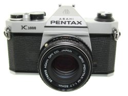 Pentax K1000 35mm Film SLR Manual Camera + Pentax-M 50mm F/1.7 SMC Lens