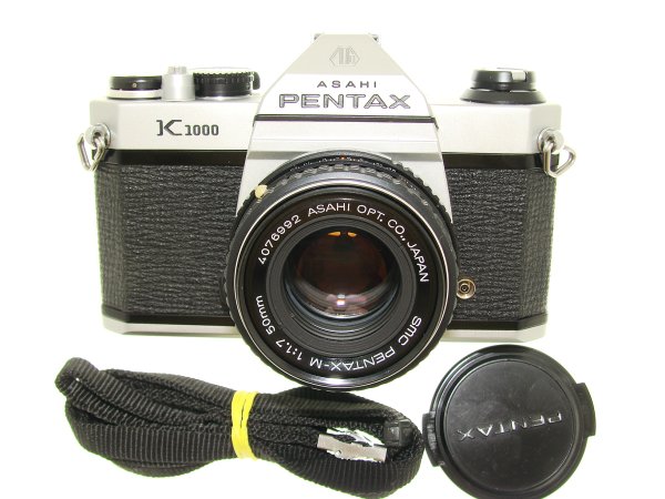Pentax K1000 35mm Film SLR Manual Camera + Pentax-M 50mm F/1.7 SMC Lens