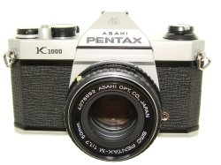 Pentax K1000 35mm Film SLR Manual Camera + Pentax-M 50mm F/1.7 SMC Lens
