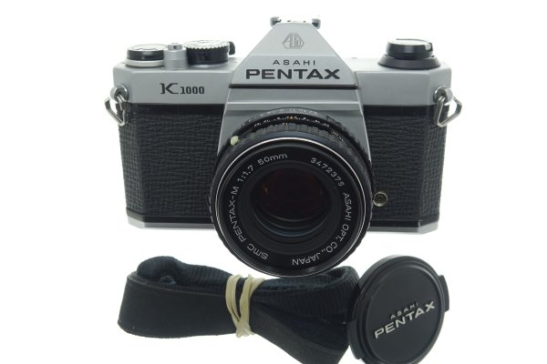 Pentax K1000 35mm Film SLR Manual Camera + Pentax-M 50mm F/1.7 SMC Lens