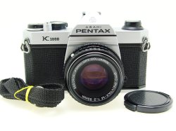 Pentax K1000 35mm Film Manual SLR Camera + Pentax-M 50mm F/2 SMC Lens