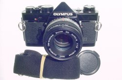 Olympus OM-1N MD 35mm Film SLR Manual Camera with Olympus 50/1.8 Zuiko Lens