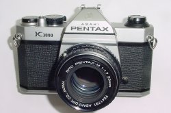 Pentax K1000 35mm Film SLR Manual Camera with Pentax-A 50mm F/1.7 SMC Lens