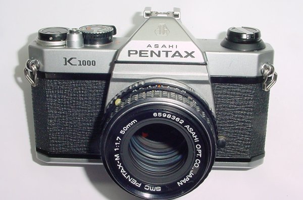 Pentax K1000 35mm Film SLR Manual Camera with Pentax-M 50mm F/1.7 SMC Lens