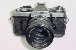 FUJICA AX-5 35mm Film SLR Manual Camera with FUJI 55/1.6 MD EBC X-FUJINON Lens