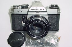Pentax KX 35mm Film SLR Manual Camera with Pentax-M 50mm F/1.7 SMC Lens