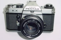 Pentax KX 35mm Film SLR Manual Camera with Pentax-M 50mm F/1.7 SMC Lens