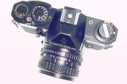 Pentax KX 35mm Film SLR Manual Camera with ASAHI 55mm F/1.8 SMC Lens in Black