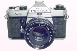 Pentax KX 35mm Film SLR Manual Camera with ASAHI 55mm F/1.8 SMC Lens