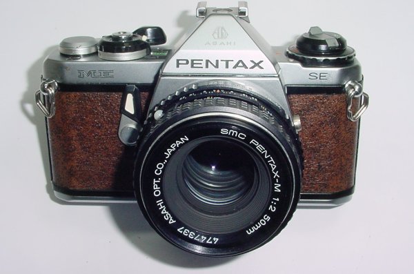 Pentax ME 35mm Film Manual SLR Camera with Pentax-M 50mm F/2 SMC Lens