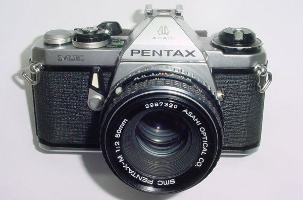 Pentax ME 35mm Film Manual SLR Camera with Pentax-M 50mm F/2 SMC Lens