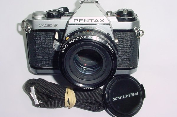 Pentax ME F 35mm Film SLR Manual Camera with Pentax-A 50mm F/1.7 SMC Lens