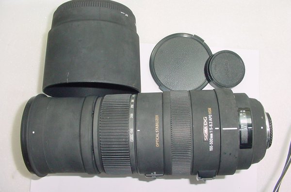 Sigma 150-500mm F/5-6.3 APO HSM DG OS Optical Stabilizer Zoom Lens For Nikon AF