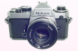 Nikon FE 35mm Film SLR Manual Camera + Nikon 50/1.8 AIs Nikkor Pancake Lens