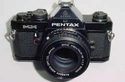 Pentax MX 35mm Film SLR Manual Camera with Pentax-M 50mm F/1.7 SMC Lens in Black
