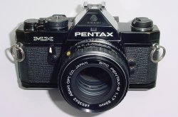 Pentax MX 35mm Film SLR Manual Camera with Pentax-M 50mm F/1.7 SMC Lens in Black