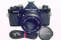 Pentax MX 35mm Film SLR Manual Camera with Pentax-M 50mm F/1.7 SMC Lens in Black