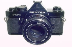 Pentax MX 35mm Film SLR Manual Camera with Pentax-M 50mm F/1.7 SMC Lens in Black