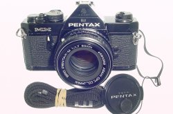 Pentax MX 35mm Film SLR Manual Camera with Pentax-M 50mm F/1.7 SMC Lens in Black