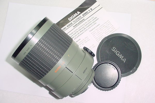 Sigma 600mm F/8 Mirror TELEPHOTO Multi Coated Manual Focus Lens For Sony A-Mount