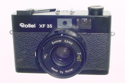 Rollei XF 35 35mm Film Rangefinder Camera with Sonnar 40mm F/2.3 Lens - Black