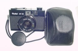 Rollei XF 35 35mm Film Rangefinder Camera with Sonnar 40mm F/2.3 Lens - Black